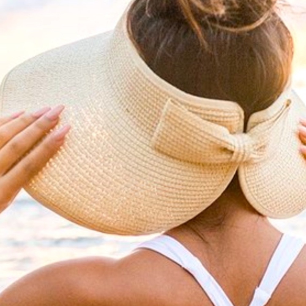 Soul Sunrise Lady Like Bow Wide Brim Minimalist Beach Hat